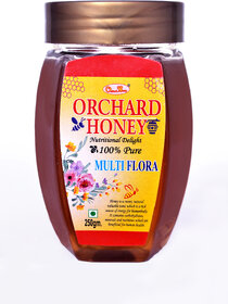 Orchard HoneyMulti Flora100 PureNaturalOriginalNo AdditivesNo Preservatives250 Gms
