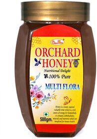 Orchard HoneyMulti Flora100 PureNaturalOriginalNo AdditivesNo Preservatives500 Gms