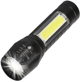 USB Rechargeable Mini Flashlight Zoomable Camping Hiking Small Torches