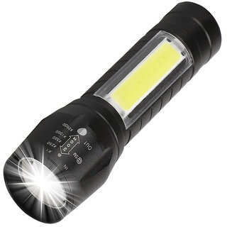 USB Rechargeable Mini Flashlight Zoomable Camping Hiking Small Torches