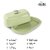 Dudki Stainless Steel Butter Dish Storage Box Organizer With Ceramic Knob Design (500 Gram) (Pistachio Green)