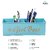Dudki Stylish Quoted Desk Organizer For Office Table With 4 Compartments  Metal Desk Organizer Stationary Storage Stand Pen Pencil Holder For Office Home And Study Table (Girl Boss) Aqua