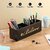 Dudki Stylish Quoted Desk Organizer For Office Table With 4 Compartments  Metal Desk Organizer Storage Stand Pen Pencil Holder For Office And Study Table (Believe) Texture Black