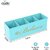 Dudki Stylish Quoted Desk Organizer For Office Table With 4 Compartments  Metal Desk Organizer Stationary Storage Stand Pen Pencil Holder For Office Home And Study Table (Believe) Aqua