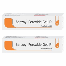 Benzoyl Peroxide Gel (20 Gms Pack Of 2) Moisturizing Cream Gel Acne Prone and Oily Skin, Skin Cream, Moisture Cream