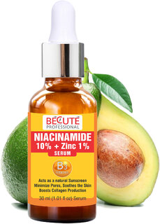 BECUTE Professional 10 Niacinamide with Zinc Face Serum for Acne Marks  Reduce Hyperpigmentation 30 mL