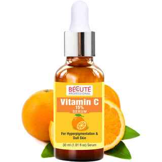                       BECUTE Professional Vitamin C Face Serum for Natural Glowing Skin 30 mL                                              