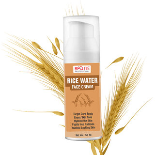                       BECUTE Professional Rice Water Face Cream for Target Dark Spots  Evens Skin Tone 50 mL                                              