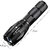 Metal body rechargeable led flashlight zoomable torch