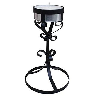                       GARDEN DECO Candle for Home Decoration (Black, Set of 1 PC)                                              