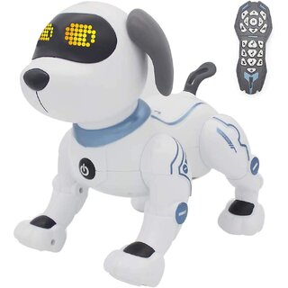 RC Robotic Stunt Puppy Voice Control Toys, Dancing Programmable Robot Dog Smart RC Robot with Sound