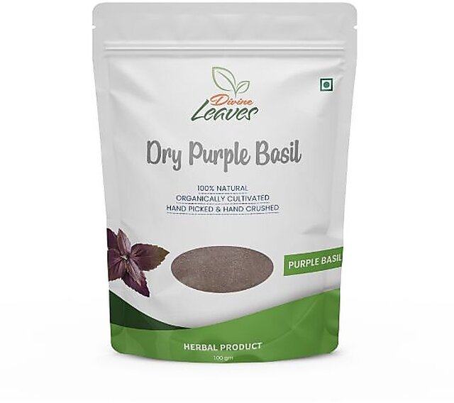 Buy Divine Leaves Dry PURPLE Basil Pack of 100g Online Get 25 Off