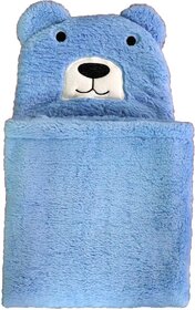 OYO BABY Baby Blankets New Born Combo,Wrapper Baby Sleeping Bag for Baby Boys, Baby Girls (Blue Bear