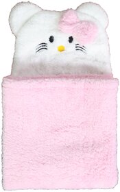 OYO BABY Baby Blankets New Born Combo,Wrapper Baby Sleeping Bag for Baby Boys,Baby Girls (Pink Kitty