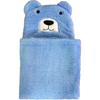OYO BABY Baby Blankets New Born Combo,Wrapper Baby Sleeping Bag for Baby Boys, Baby Girls (Blue Bear