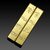 24 Karat Gold Bar Long Refillable Lighter Butane Gas System Gold Polishing Cigarette Pocket Lighter