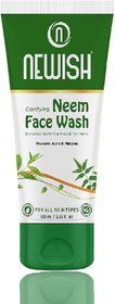 Newish Clarifying Neem Face Wash, Enriched With Aloevera, For Prevents Acne  Pimples, 100ml