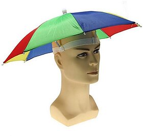 Global Gifts Umbrella Hat (Red, Blue, Pack Of 1)
