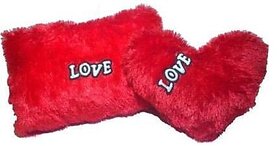 Global Gifts Polyester Fibre Solid Cushion Pack Of 2 (Multicolor)