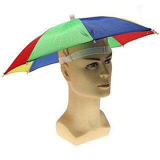 Global Gifts Umbrella Hat (Red, Blue, Pack Of 1)