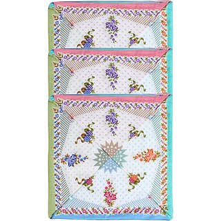                       Saffron Designs Hanky016 [Multicolor] Handkerchief (Pack Of 12)                                              