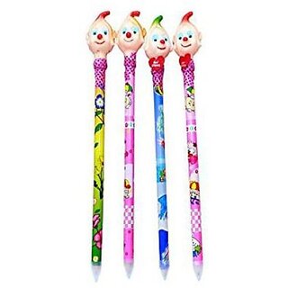 Global Gifts 4 Pencil Shaped Color Pencils (Set Of 4, Multicolor)