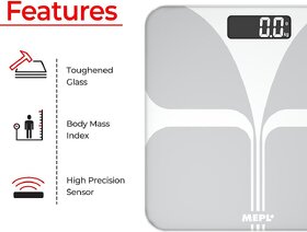 Mepl Bluetooth Digital Semi Smart Scale Weighing Machine - White