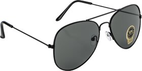 Fair-X Black UV Protected Aviator Sunglasses For Unisex