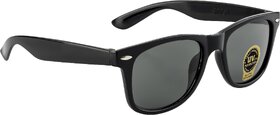 Fair-X Black UV Protected Wayfarer Sunglasses For Unisex