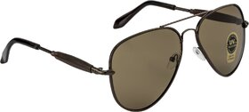 Fair-X Brown UV Protected Aviator Sunglasses For Unisex