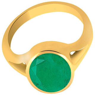 prateek enterprises natural and certified emerald gold plated adjustable ring prateek enterprises natural and certified emerald gold plated adjustable ring