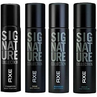 Buy AXE SIGNATURE PERFUME DEODORANT 4PCS COMBO FLAVOURS MAY VARY