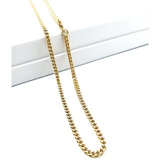                       Trendy Fashion - Gold Box Pattern Chain                                              