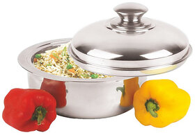 Freshia  Daawat  Insulated Double Wall Heavy Gauge Quality Stainless Steel HOT POT Casserole-1200ml