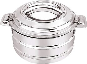 Freshia HOLLOW NX Insulated Double Wall Heavy Gauge Quality Stainless Steel HOT POT Casserole-2000ml