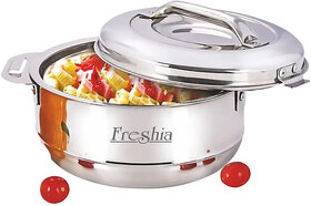 Freshia REGULAR TREAT Insulated Double Wall Heavy Gauge Quality Stainless Steel HOT POT Casserole-1000ml