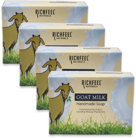 Richfeel Goat Milk Handmade Soap 100g (Pack of 4)