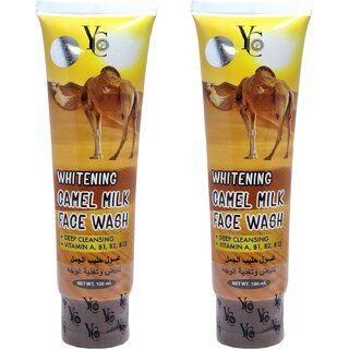                       Yc Whitening Camel Milk Face Wash 100ml (Pack of 2)                                              