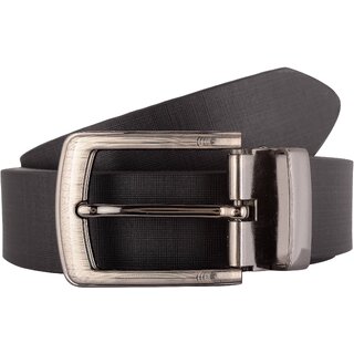                       Exotique Men's Black Formal Genuine Leather Belt  (BM0031BK)                                              