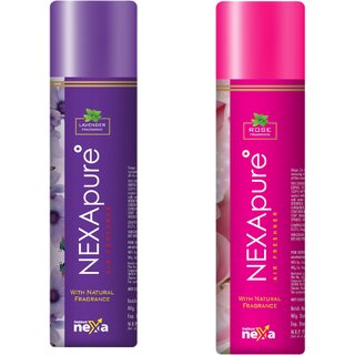 Indkus Nexa Combo Air Freshner 250ml Rose And Lavender (Pack Of 2)