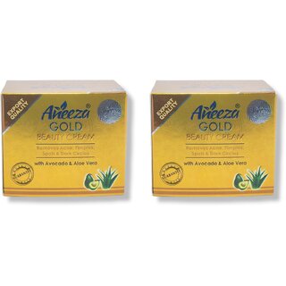                       Aneeza Gold Beauty Cream with avocado and aloe vera 30g (Pack of 2)                                              
