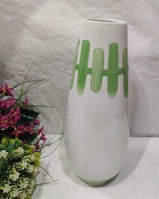 Hand Painted Tall Plain Vase