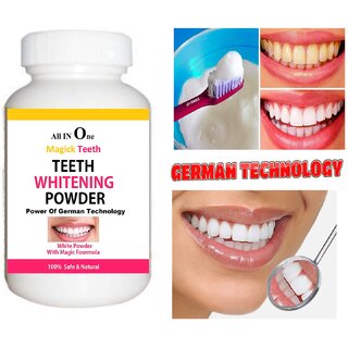 Instant Teeth Whitening With Power of German Technology to Extra Whitening Teeth Teeth Whitening Powder.