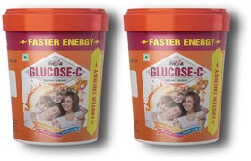 Glucose -c Instant Energy Orange Flavour 500g (Pack Of 2)