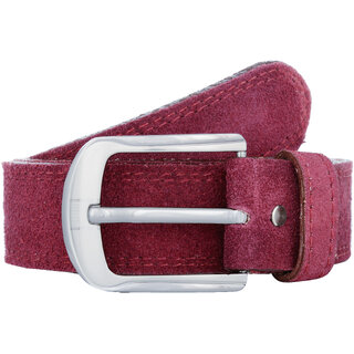                       Exotique Men's Red Casual Genuine Leather Belt  (BM0015RD)                                              