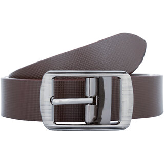                       Exotique Men's Brown Formal Genuine Leather Belt  (BM0044BR)                                              