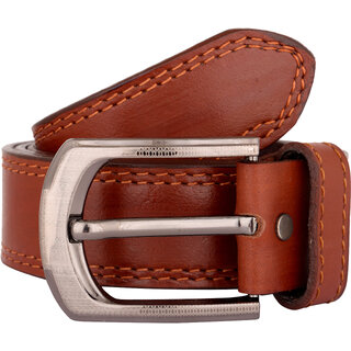                       Exotique Men's Tan Casual Genuine Leather Belt  (BM0056TN)                                              