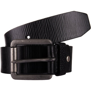                       Exotique Men's Black Formal Genuine Leather Belt  (BM0058BK)                                              