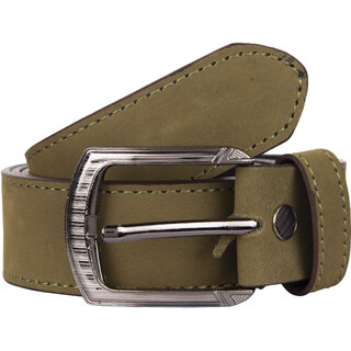                       Exotique Men's Green Casual Genuine Leather Belt  (BM0006GR)                                              