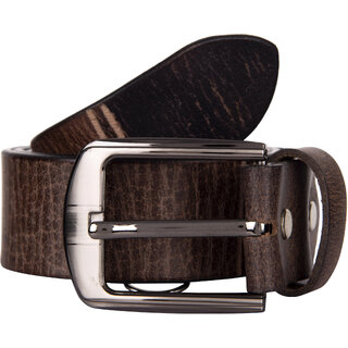                       Exotique Men's Black Casual Genuine Leather Belt  (BM0071BK)                                              